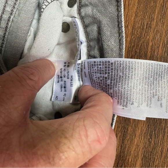 Levi's 511 Gray Straight Jeans with Vintage Acid Wash - Picture 6 of 6